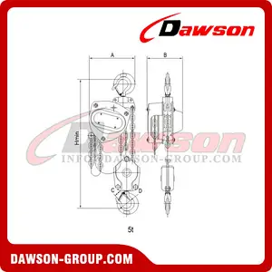 DS-AC-C Marine Anti-corrosion Chain Hoist, Subsea Chain Block, Marine Chain Hoist