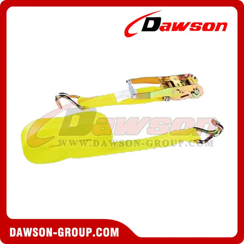 2 inch 24 feet Ratchet Strap with Double J Hooks
