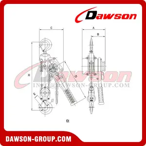 DS-AC-L Marine Anti-corrosion Lever Hoist, Subsea Lever Hoist, Offshore Lever Hoist