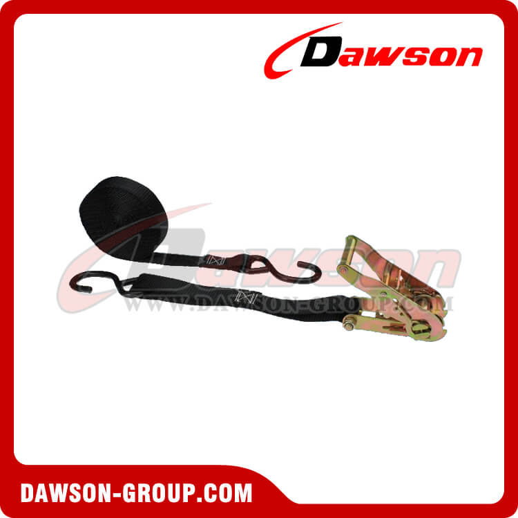 1'' X 6' Ratchet Strap with S-hooks - Motorcycle Tie Down Straps - Dawson Group - china manufacturer supplier 1'' X 6' Ratchet Strap with S-hooks - Motorcycle Tie Down Straps - Dawson Group - china manufacturer supplier