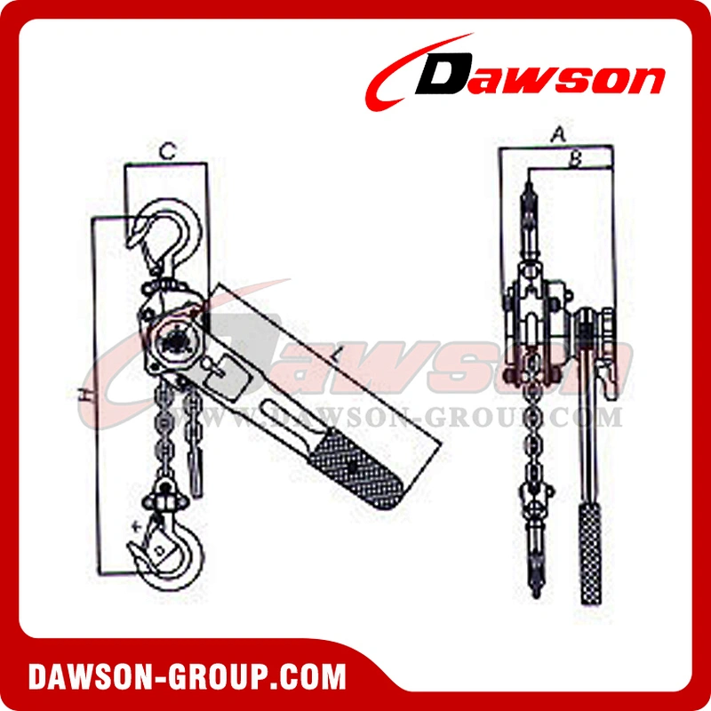 0.25T Lever Block, 250kg Lever Hoist for Lifting Goods