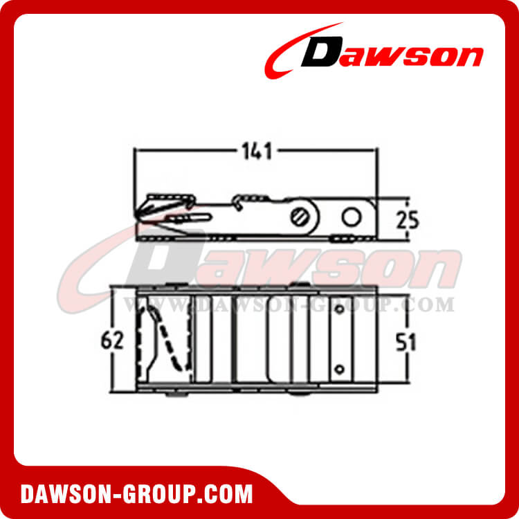 DSOUB 5007 2 inch Steel handle - Dawson Group