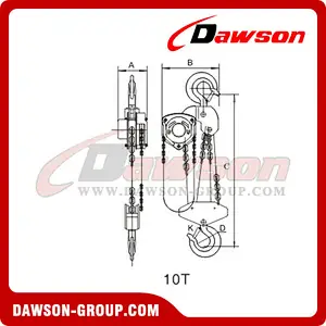 DS-HSZ-A 623 Series 0.25T - 10T Chain Block for Electricity