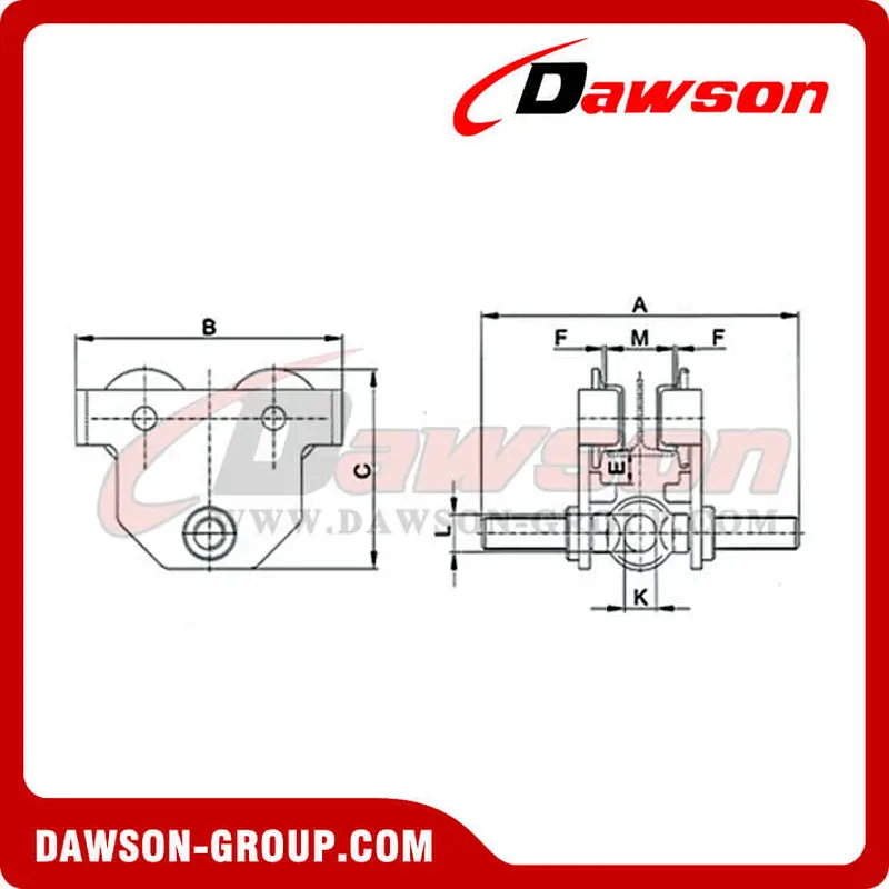 DS-PTFA Type Push Travel Trolley
