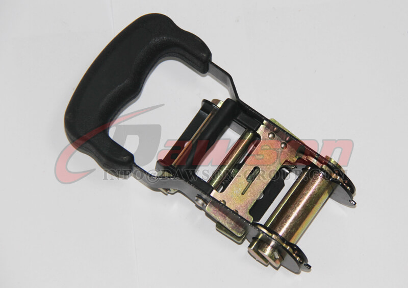 Black Painted Ratchet Buckle with Rubber Handle - China Supplier