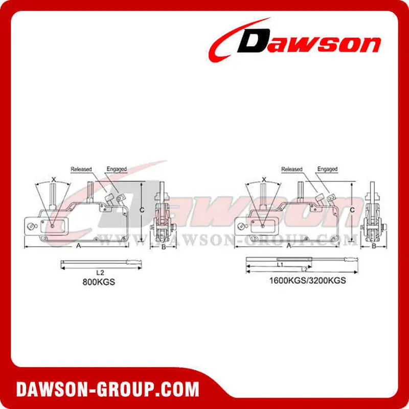 Wire Rope Pulling Hoist Steel Body