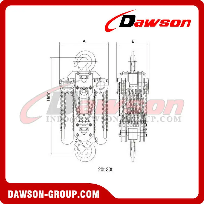 DS-AC-C Marine Anti-corrosion Chain Hoist, Subsea Chain Block, Marine Chain Hoist