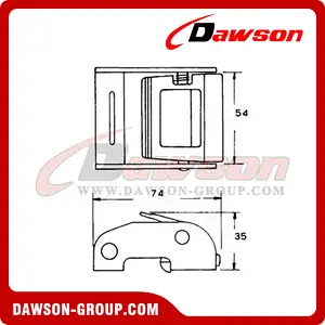 DSCB50151 B/S 1500KG/3300LBS Cam Buckle