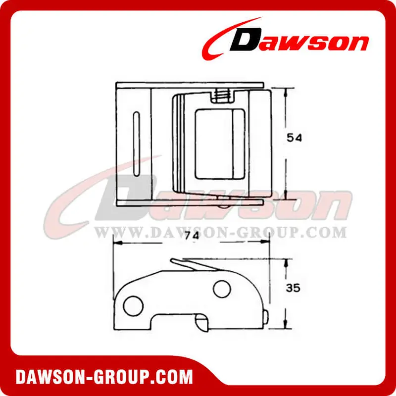 DSCB50151 B/S 1500KG/3300LBS Cam Buckle