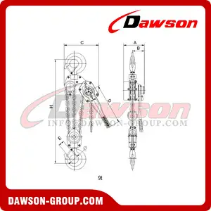 DS-AC-L Marine Anti-corrosion Lever Hoist, Subsea Lever Hoist, Offshore Lever Hoist