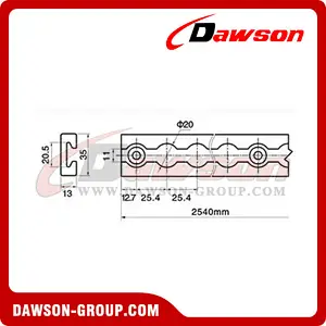 LO211 Aluminum Alloy Type Track