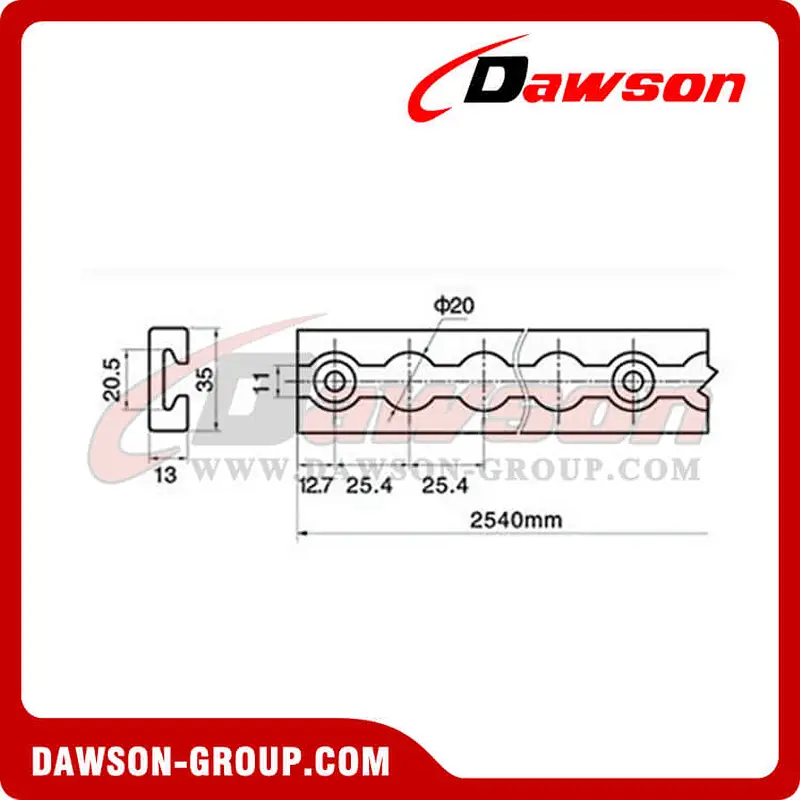 LO211 Aluminum Alloy Type Track