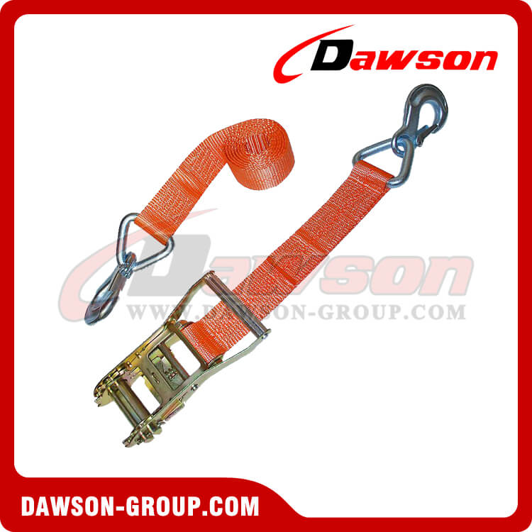 2 Ratchet Strap with Slip Hook Assembly - Dawson Group - china manufacturer supplier