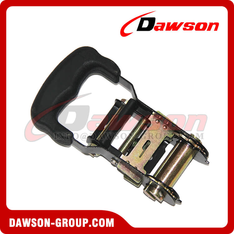 Black Painted Ratchet Buckle with Rubber Handle - China Factory