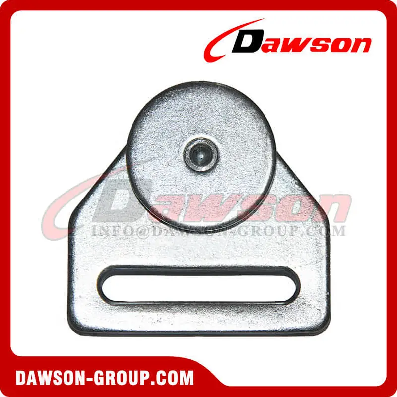White Zinc Plated Steel Roller with Wheel-Ball Bearing for Truck Trailer Parts