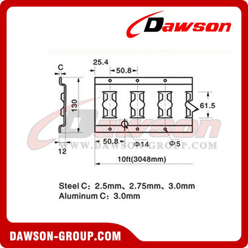 HF10-1 F Track Horizontal Type