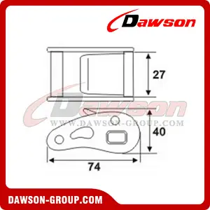 DSCB25111 B/S 1135KG/2500LBS Cam Buckle