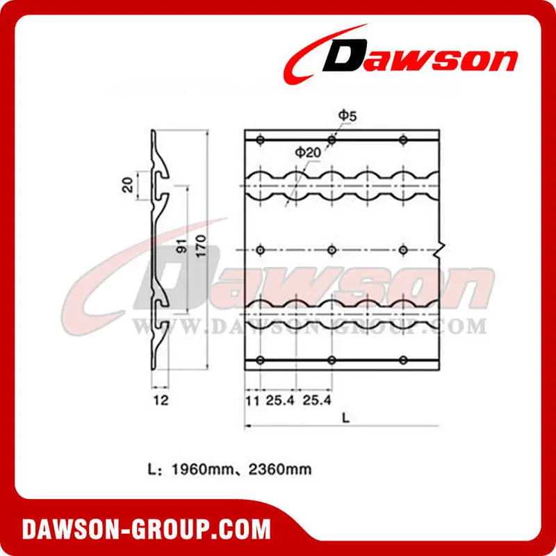 LO41 Aluminum Alloy Type Track