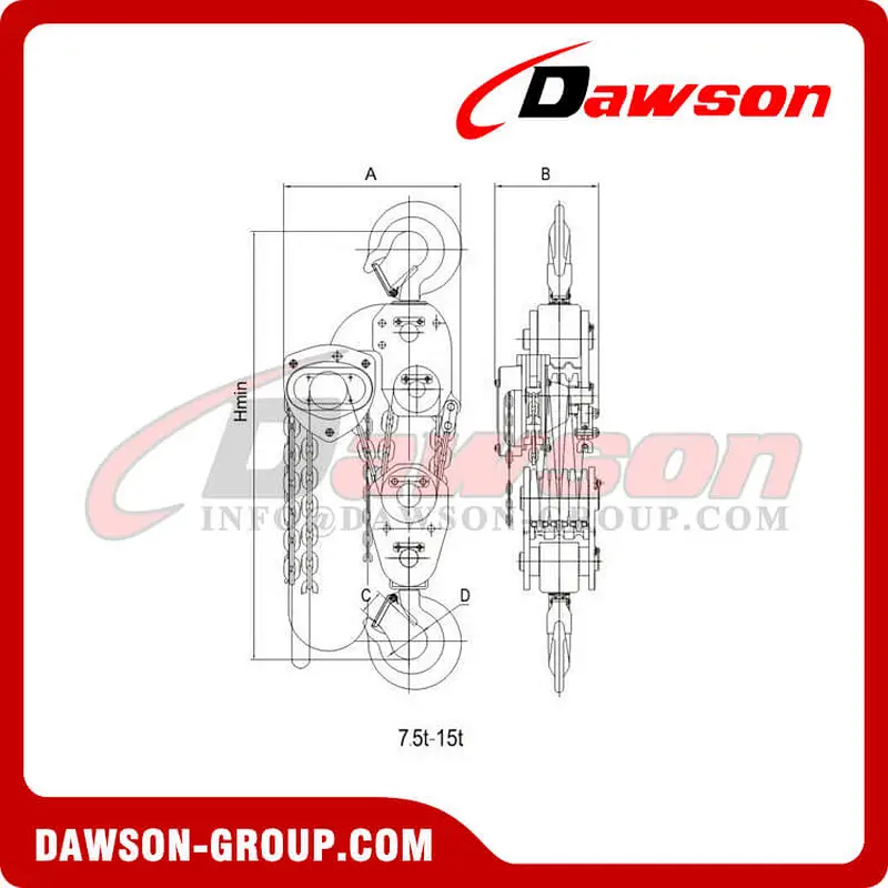DS-AC-C Marine Anti-corrosion Chain Hoist, Subsea Chain Block, Marine Chain Hoist