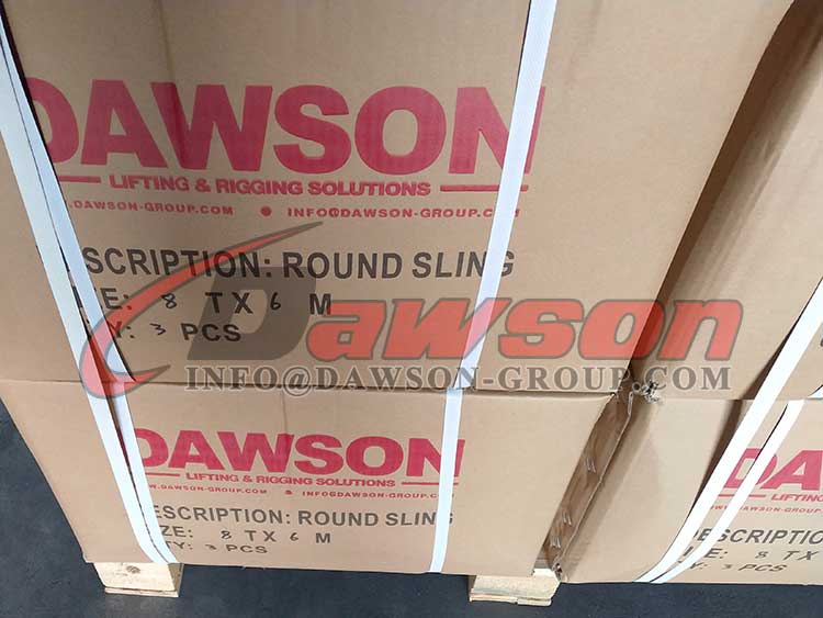 Package about 8T 6M Round Sling, Eye Round Slings - Dawson Group Ltd. - China Manufacturer, Supplier, Factory