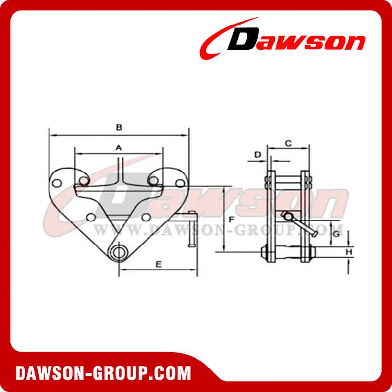 DS-YC Type Beam Trolley Clamp