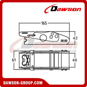 DSOCB12 B/S 2000KG/4400LBS Over Center Buckle