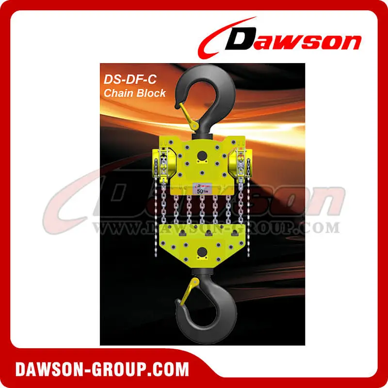 DS-DF-C 50T, 60T New Design Chain Hoist, 50000kg 60000kg Chain Block for Wharf
