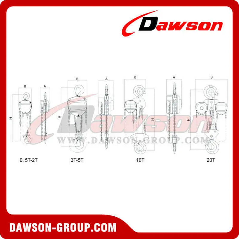 DSCK 0.5T - 20T Chain Block for Loading and Unloading
