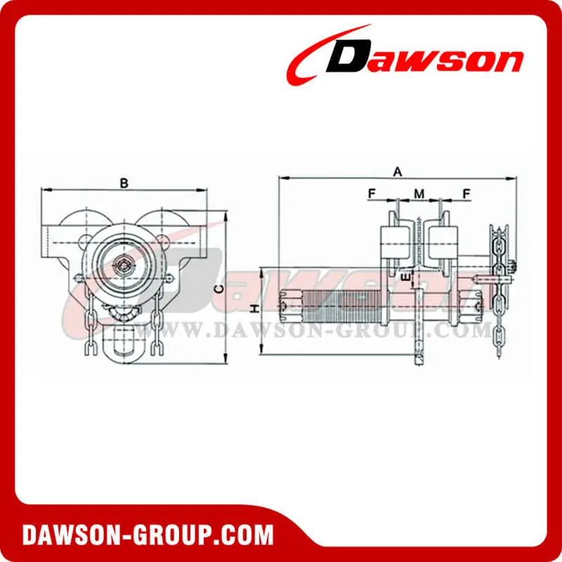 DS-GTCA Type Geared Travel Trolley