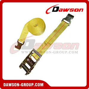2 inch Heavy Duty Ratchet Strap with Narrow Flat Hooks
