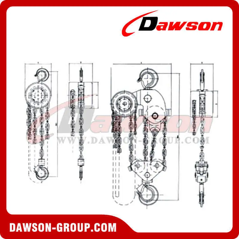 DSHS Series 0.5T - 20T Chain Block for Lifting
