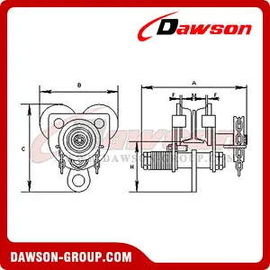 DS-GTB Type Geared Trolley for Lifting Hoist