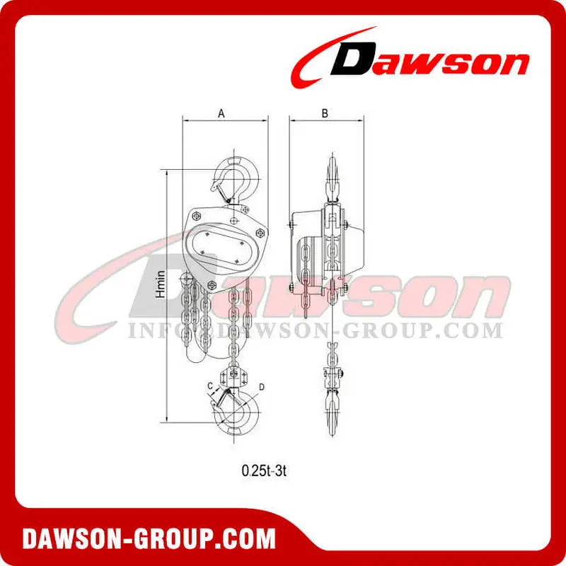 DS-EX-C 0.5-30T Spark Proof Chain Hoist, Explosion-proof Chain Block
