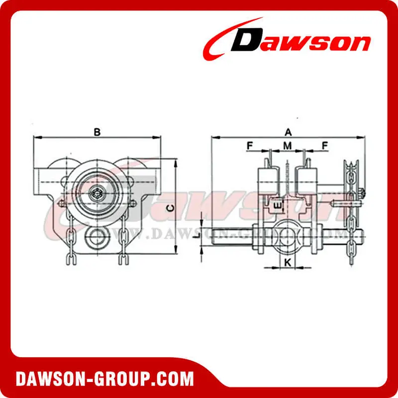 DS-GTFA Type Geared Travel Trolley