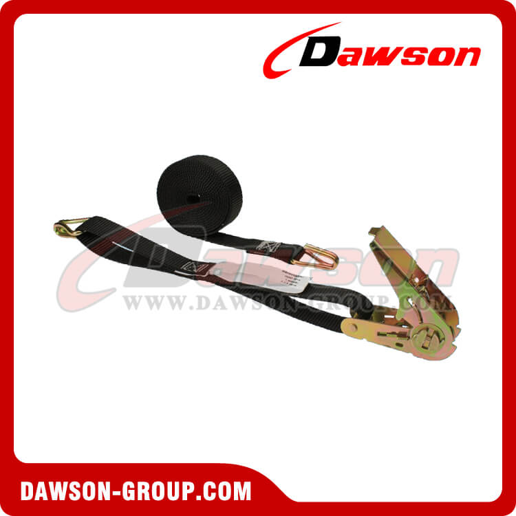 1'' x 8' Black Thumb Ratchet Strap w Wire Hooks - Dawson Group - china manufacturer supplier 1'' x 8' Black Thumb Ratchet Strap w Wire Hooks - Dawson Group - china manufacturer supplier