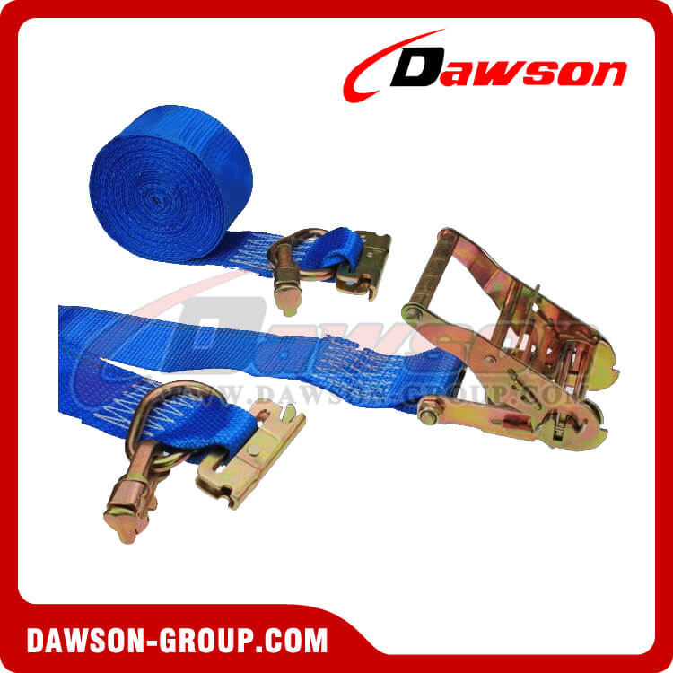 2'' x 20' BLUE E Track Ratchet Straps with Double Stud Fittings- china manufacturer supplier - Dawson Group 2'' x 20' BLUE E Track Ratchet Straps with Double Stud Fittings- china manufacturer supplier - Dawson Group