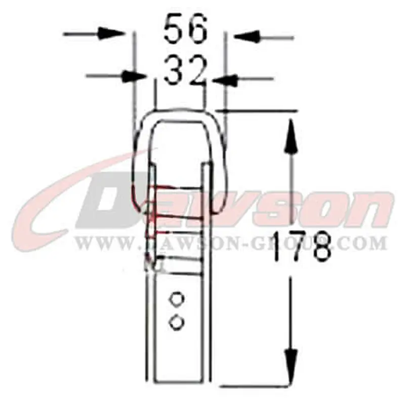 DSWH056 BS 1500KG / 3300LBS Over Center Buckles