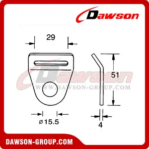 DSDR25151 B/S 1500KG/3300LBS Delta Ring