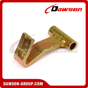 DSFT50301 BS 3000KG6600LBS Yellow Zinc Plated Flat Tube Hook