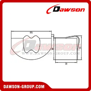 Steel Corner Protector Use With Chain, Cable or Rope - Flatbed Truck Winch Bars