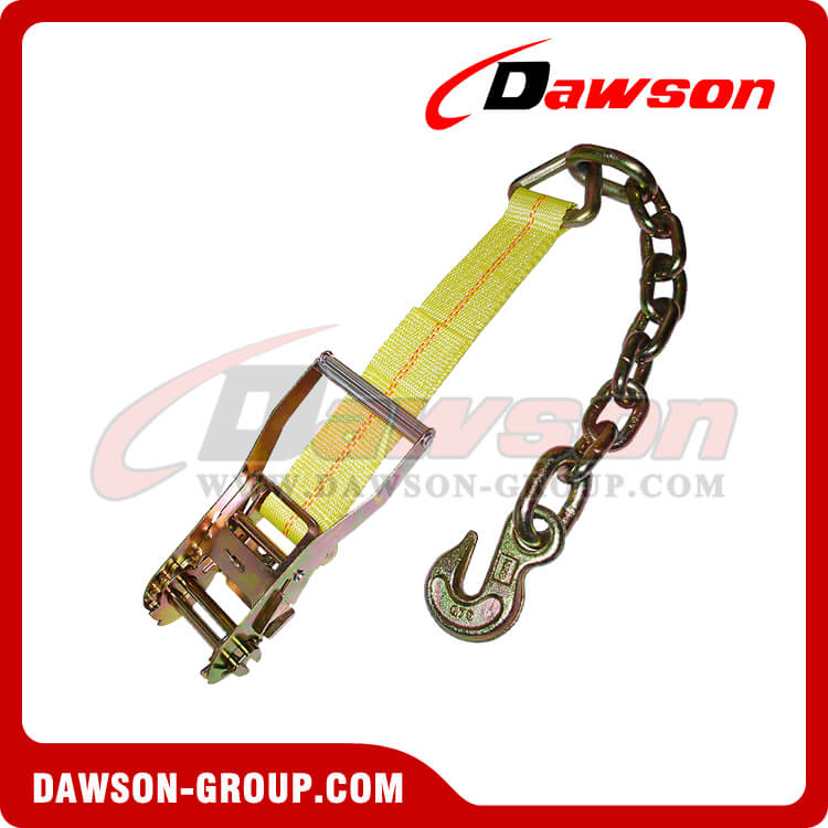 2 Ratchet Strap Short End with Chain & Hook - Dawson Group - china manufacturer supplier