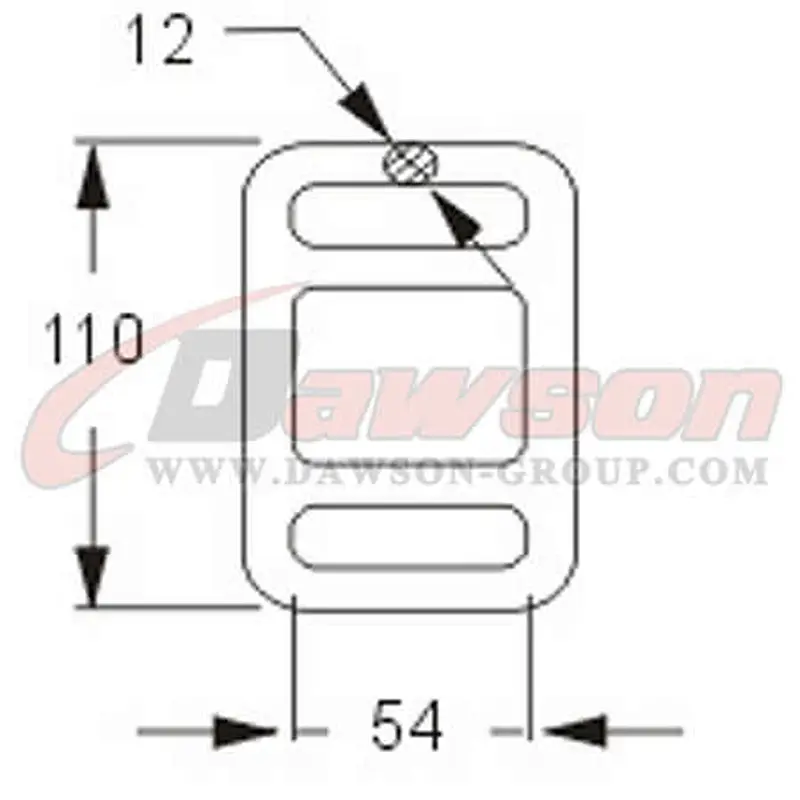 DSWH043 BS 5000KG  11000LBS 50mm Ratchet Lashing Buckles
