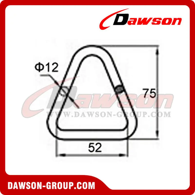 DR5000 BS 5000KG11000LBS 2 Delta Rings
