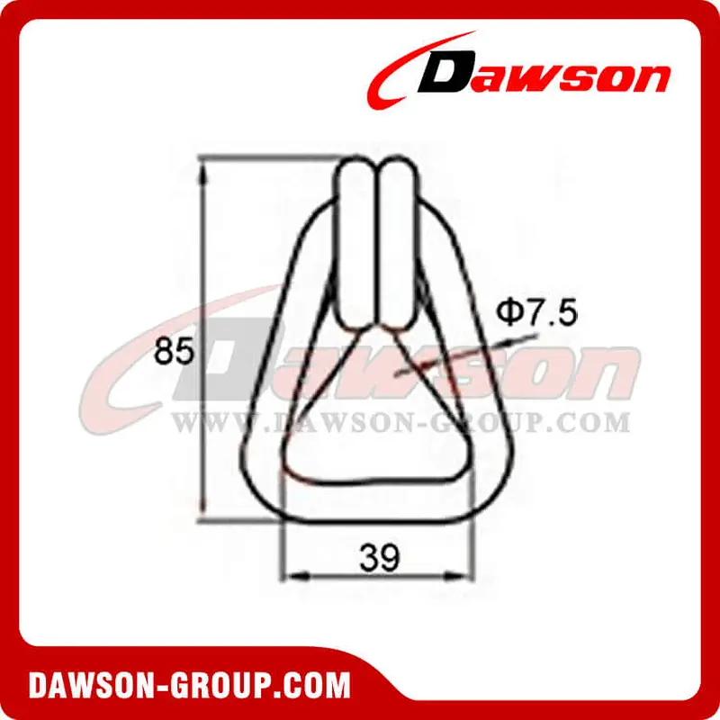 WH3840 BS 3000KG6600LBS 1.5 inch Hook and Keeper
