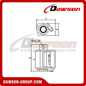 Weld on Winch - Flatbed Truck Winches for Cargo Lashing Straps