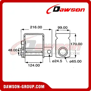DSWN6802 Portable Truck Lashing Winch