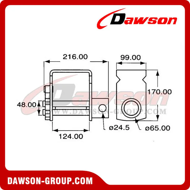 DSWN6802 Portable Truck Lashing Winch