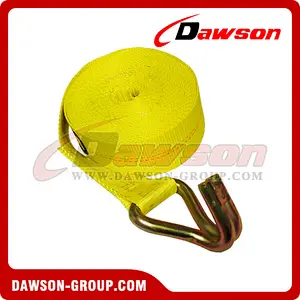 3 inch 27 feet Winch Strap with Wire Hooks