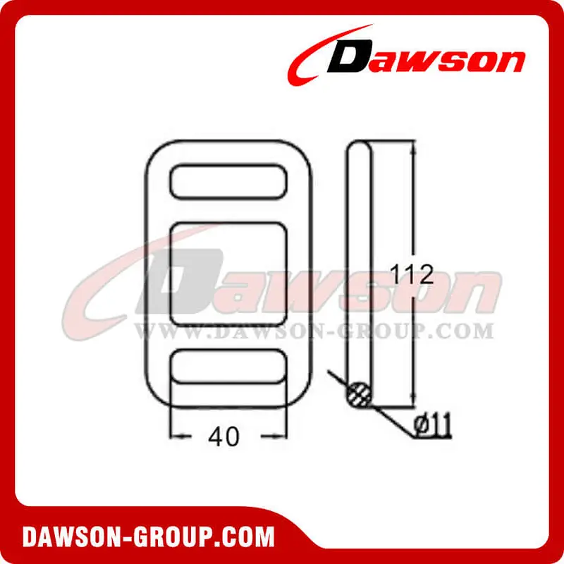 DSMB40501 BS 5000KG11000LBS One Way Lashing Buckle