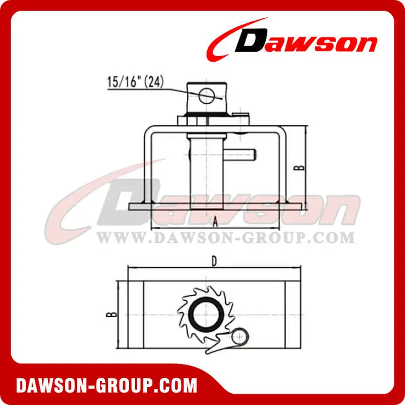 Cable Winches - Left Hand - Flatbed Truck Winches for Cargo Lashing Straps
